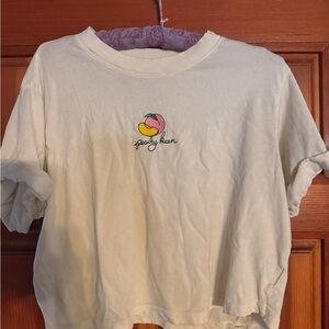 Peachy Keen Cream Crop Top